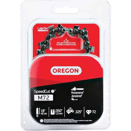 Oregon Cutting Oregon SpeedCut 18 In. Chainsaw Chain M72